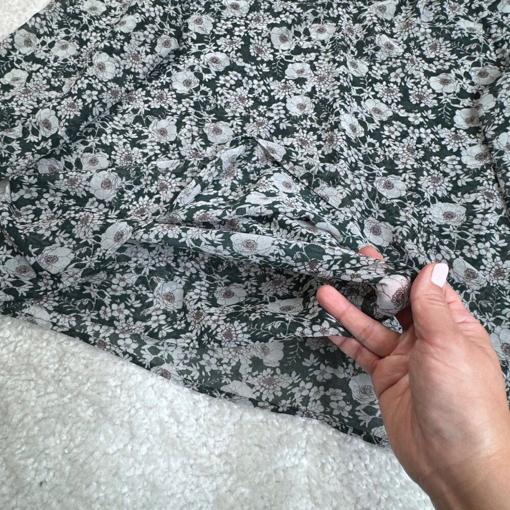 Cabi Green Floral Peasant Blouse - Picture 5 of 7